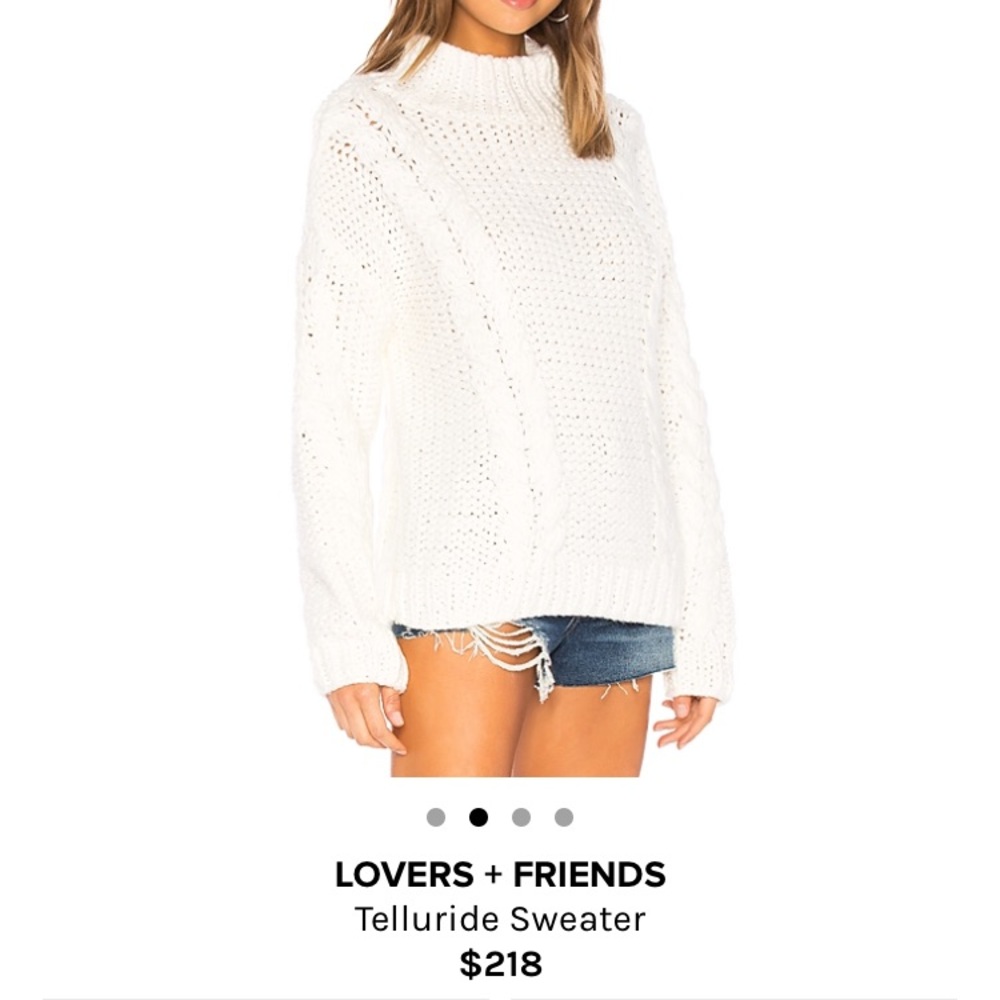 Lovers + Friends white sweater